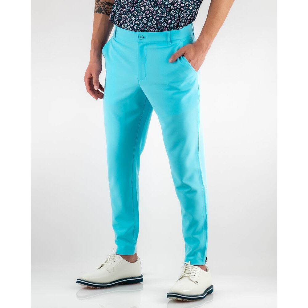 Pins and Aces Men’s Performance Golf Jogger Pants Sky Blue Size 34 *EUC